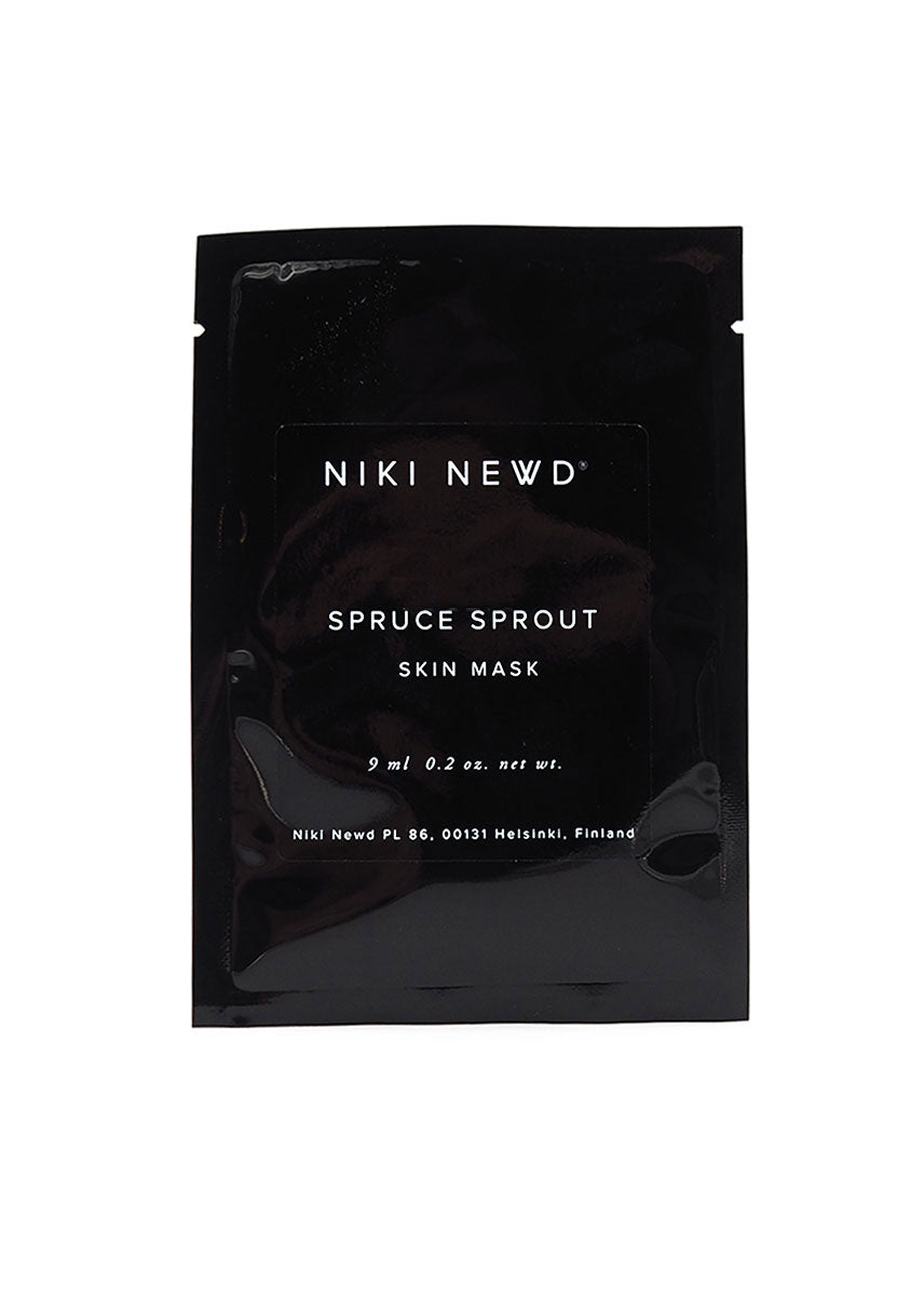 Niki Newd® Spruce Sprout Skin Mask — organic purifying face mask for oily and unbalanced skin.