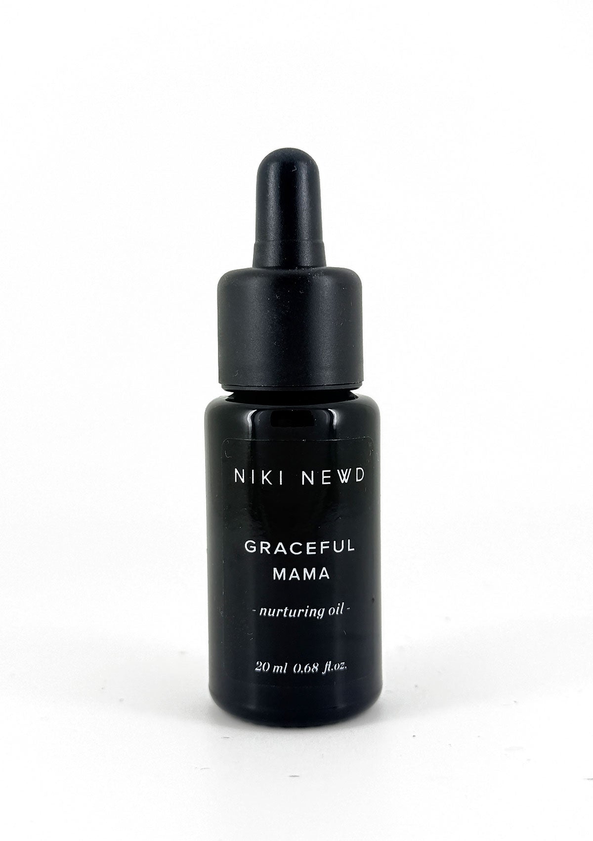 Niki Newd® Graceful Mama is a fresh natural body oil rich in nourishing plant oils, helping leave dry skin soft, supple and radia