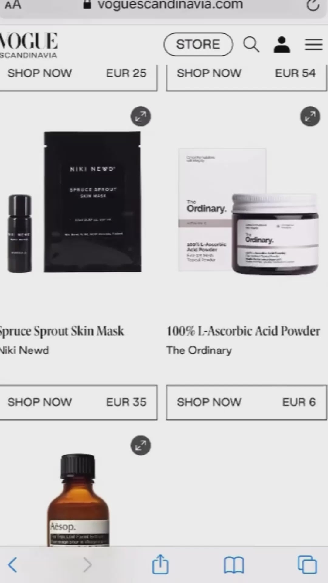Vogue Scandinavia features Niki Newd face mask — fresh natural skincare recognised in leading Nordic fashion and beauty media